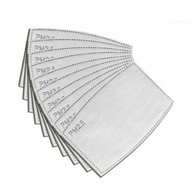 Children Pm2.5 Face Mask Filter Insert5-Layer Air Pollution Protection from B&Q