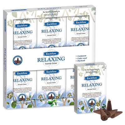 Premium Aromatherapy Backflow Incense ConesRelaxingLong-Lasting12 Pack from B&Q