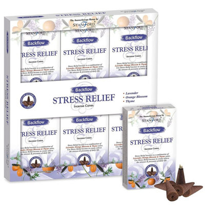Aromatherapy Backflow Incense Cones For Stress Relief12 PackMade In India from B&Q