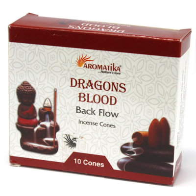 Aromatica Dragons Blood Backflow Incense Cones For Meditation & Aromatherapy from B&Q