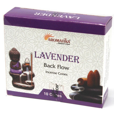 Aromatica Lavender Backflow Incense Cones For Meditation & Aromatherapy from B&Q