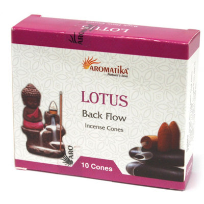 Aromatica Lotus Backflow Incense Cones For Meditation & Aromatherapy from B&Q