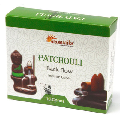 Aromatica Patchouli Backflow Incense Cones For Meditation & Aromatherapy from B&Q