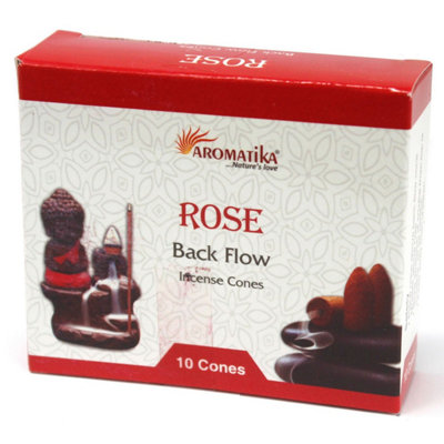 Aromatica Rose Backflow Incense Cones For Meditation & Aromatherapy from B&Q
