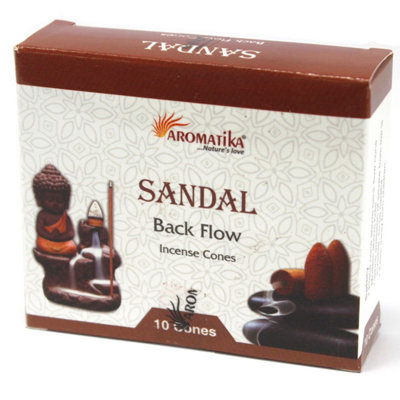 Aromatica Sandalwood Backflow Incense Cones For Meditation & Aromatherapy from B&Q