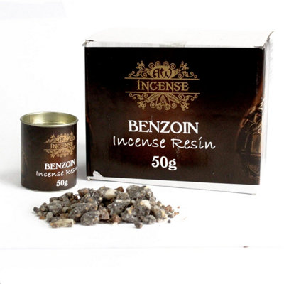 50G Benzoin Resin IncenseSmokyAromaticMood-Enhancing Fragrance from B&Q
