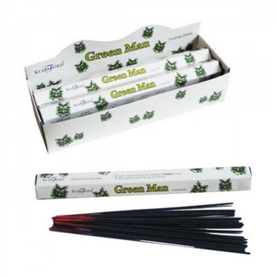 Green Man Premium Stamford Hexagonal Incense SticksRelax & Freshen Your Home from B&Q