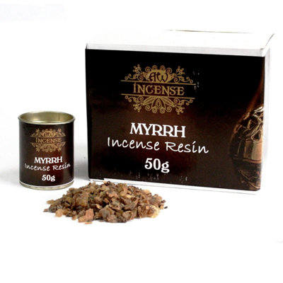 50G Myrrh Resin IncenseSmokyAromaticMood-Enhancing Fragrance from B&Q