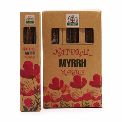  - Natural Botanical Masala Incense Sticks With MyrrhOrganic & Cruelty-Free