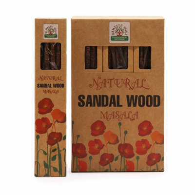  - Natural Botanical Sandalwood Incense Sticks For Meditation & Relaxation