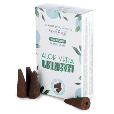 Plant-Based Aloe Vera Backflow Incense ConesLong-Lasting Aroma from B&Q