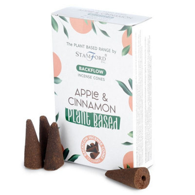 Plant-Based Backflow Incense ConesApple & CinnamonLong-Lasting Aroma from B&Q