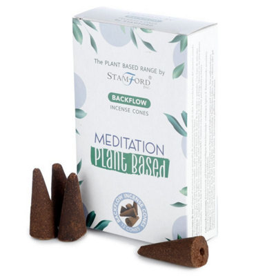 Premium Plant-Based Backflow Incense Cones For Meditation & Relaxation from B&Q