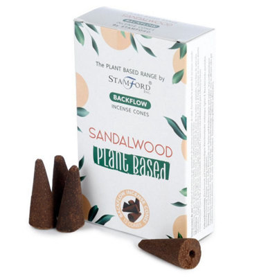 Premium Plant-Based Backflow Incense ConesSandalwood Aroma from B&Q
