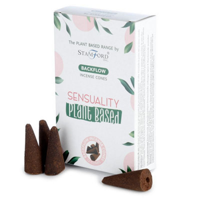 Plant-Based Backflow Incense ConesSensualityLong-Lasting Aroma from B&Q