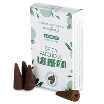 Premium Plant-Based Backflow Incense ConesSpicy Patchouli from B&Q