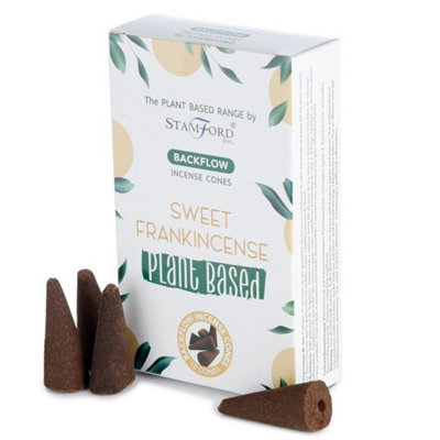 Premium Plant-Based Backflow Incense ConesSweet Frankincense from B&Q