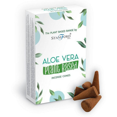 Stamford Premium Plant-Based Incense ConesLong-Lasting Aloe Vera Aroma from B&Q