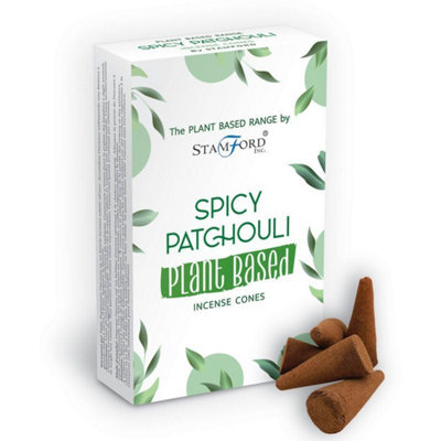 Spicy Patchouli Plant-Based Incense ConesLong-Lasting Aroma from B&Q