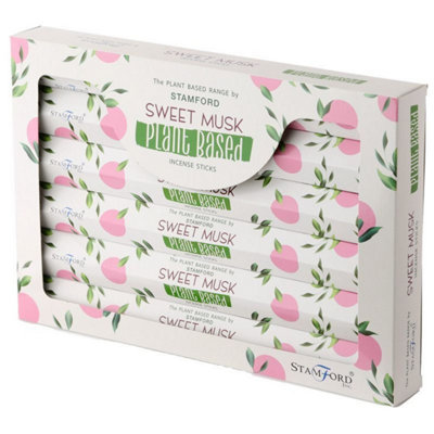 Plant-Based Sweet Musk Incense Sticks For Relaxation & Home Elegance from B&Q