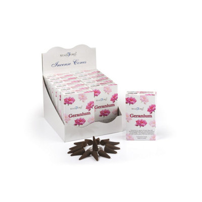 Stamford Geranium Incense ConesLong-Lasting Relaxing Fragrance (15 Pack) from B&Q