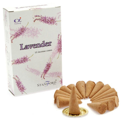 Lavender Cones Stamford Premium Incense For Relaxation & Mood from B&Q