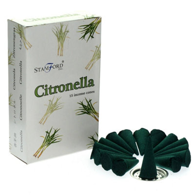 Stamford Citronella Incense  ConesLong-Lasting Relaxing Fragrance from B&Q