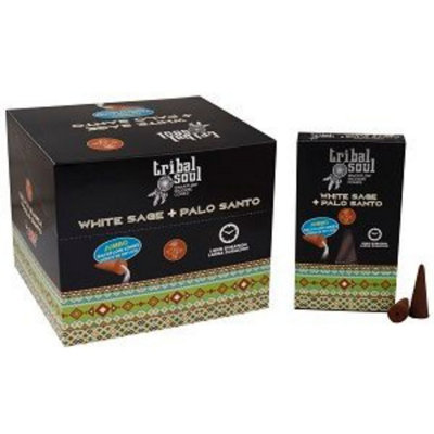 Tribal Soul Backflow Incense ConesWhite Sage & Palo Santo from B&Q