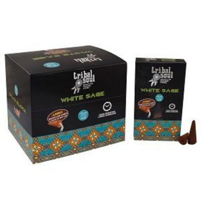 Tribal Soul White Sage Backflow Incense Cones For Cleansing & Relaxation from B&Q