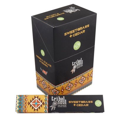 Tribal Soul Incense SticksSweetgrass & Cedar For Purification from B&Q