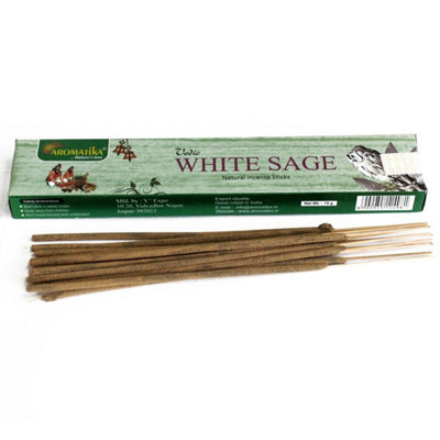 Vedic White Sage Incense SticksHand-Rolled20+ Min Burn12 Pack from B&Q