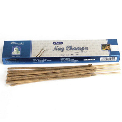 Vedic Nag Champa Incense SticksHand-Rolled Masala12 Pack from B&Q