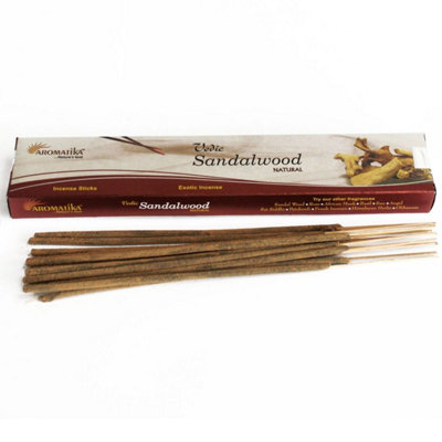 Vedic Sandalwood Incense SticksHand-Rolled20+ Min Burn12 Pack from B&Q