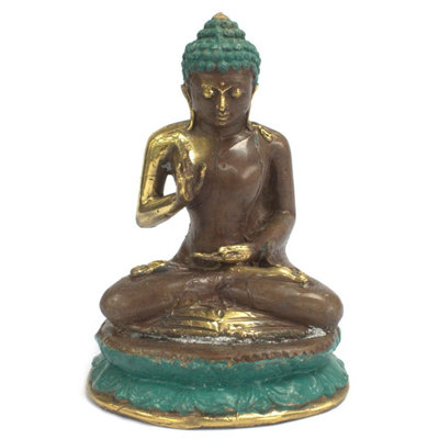 Large Sitting Buddha StatueBrass Fengshui Decor For Peace & Serenity from B&Q
