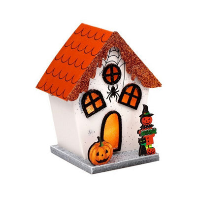 Spooky Spider Pumpkin House Halloween Led DecorFestive & Glowing from B&Q