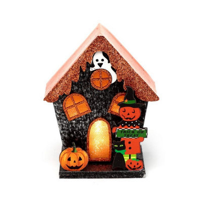  - Eco-Friendly Trick Or Treat Pumpkin House With Led Glow For Halloween