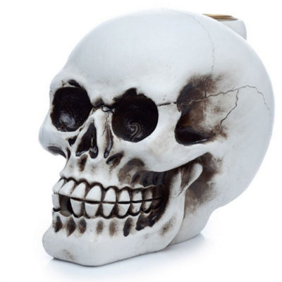 Skull Backflow Incense BurnerRelaxing Smoke Cascade Decor from B&Q