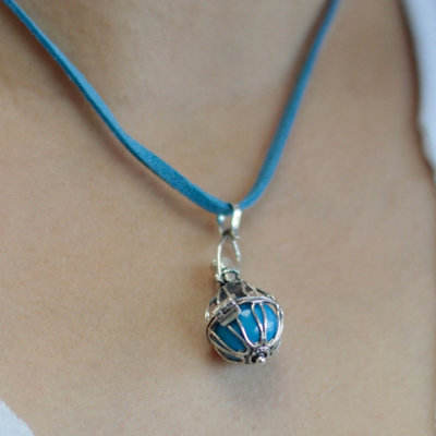 Silver Angel Bell NecklaceBali Handcrafted 92.5 Silver Gift from B&Q