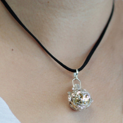 Silver Angel BellHandcrafted Bali 18mm Spiritual Gift from B&Q