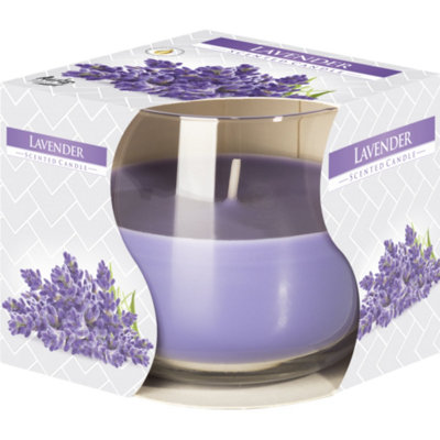  - Lavender Scented Glass Jar CandleUplifting Fragrance & Elegant Design