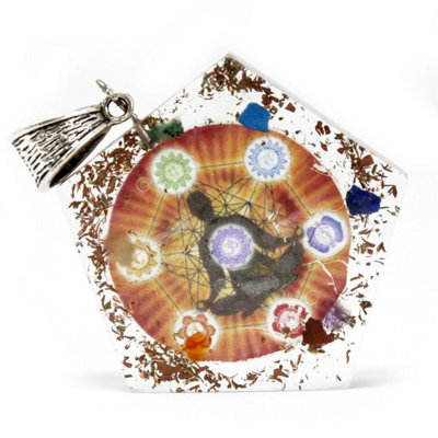  - Orgonite Power Pendant Pentagon ChakraSpiritual Healing & Emf Protection