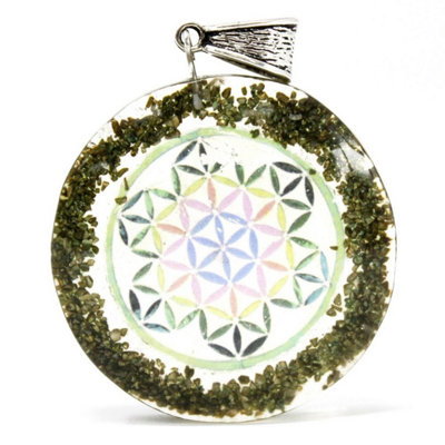 Orgonite Power Pendant With Greenstone Mandala For Spiritual Healing from B&Q