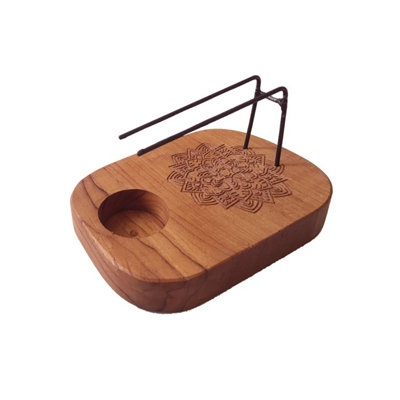  - Palo Santo Heater With Teak Wood & Mandala DesignAromatic Home Decor