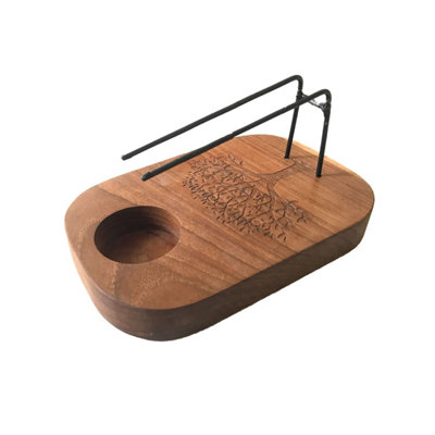  - Palo Santo Heater With Teak Wood & Tree Of Life DesignAromatic & Calming