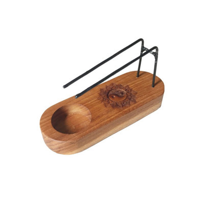  - Small Teak Wood Palo Santo HeaterYin & Yang Design For Tranquility