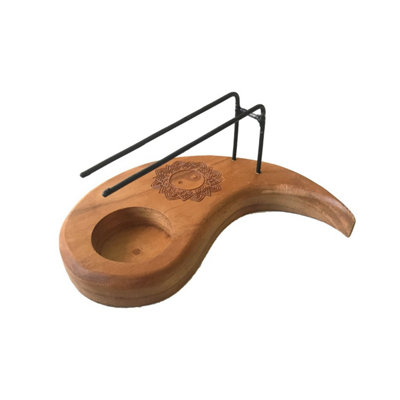  - Teardrop Palo Santo HeaterTeak Wood Yin & Yang Design For Serenity