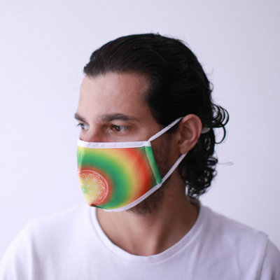 B&Q Reusable Flower Of Life Face Mask For Adults - Washable & Breathable