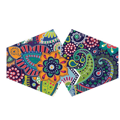 Reusable Funky Swirls Face Mask For AdultsWashable & Breathable from B&Q