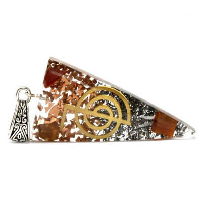  - Orgonite Power Pendant With Gemstones & Metal Filings For Healing