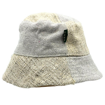  - Patched Hemp & Cotton Boho Festival HatNaturalSustainable & Stylish